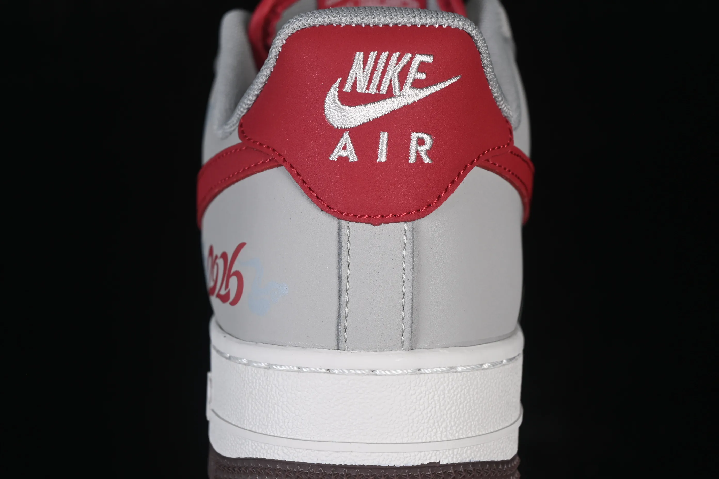 All categories Nk Air Force 1 Air Force series Nk Air Force 1 Low Air Force low-top Nike Air Force 1'07 Low red and gray contrast Air Force 1 low-top casual sneakers HT5088-621